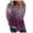 Purple, variant on jsaierl Oversized Sweatshirt for Women Crew Neck Gradient Top Shirt Long Sleeve Cozy Pullover Blouse