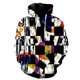 thumbnail image 3 of Sudadera con capucha y cremallera con patrón abstracto artístico para hombre, sudadera con capucha informal de manga larga con estampado geométrico 3D colorido, sudaderas Harajuku, 3 of 5