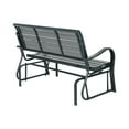 Lifetime All Weather Polystyrene Outdoor Glider Bench Harbor Gray