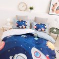 thumbnail image 2 of 3D Space Astronaut Rocket Quilt Cover Set Bedding Set Duvet Cover Pillowcases, 2 of 5