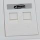 thumbnail image 3 of RJ11 Toma de Pared con licencia Frontal Ethernet Sola Banda 2 Puertos con Piedras Trapezoidales shamjiam Placa de pared de red ABS, 3 of 9