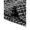 thumbnail image 5 of DARING DIVA Women's Plaid Blazer Notch Lapel Tweed Jacket XS Black, 5 of 6