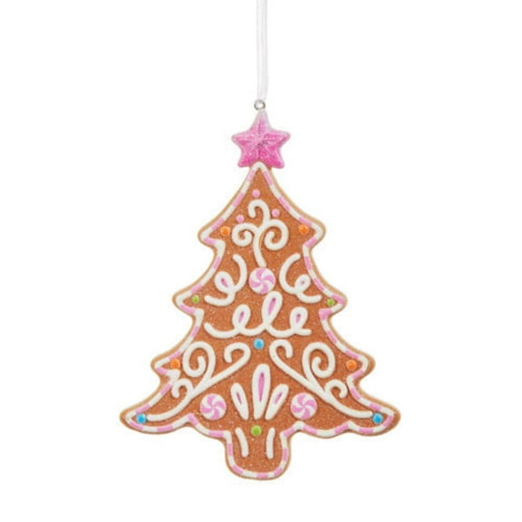 5" Bright Gingerbread Tree Ornament