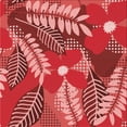 thumbnail image 1 of Ahgly Company Machine Washable Indoor Square Transitional Red Area Rugs, 7' Square, 1 of 7