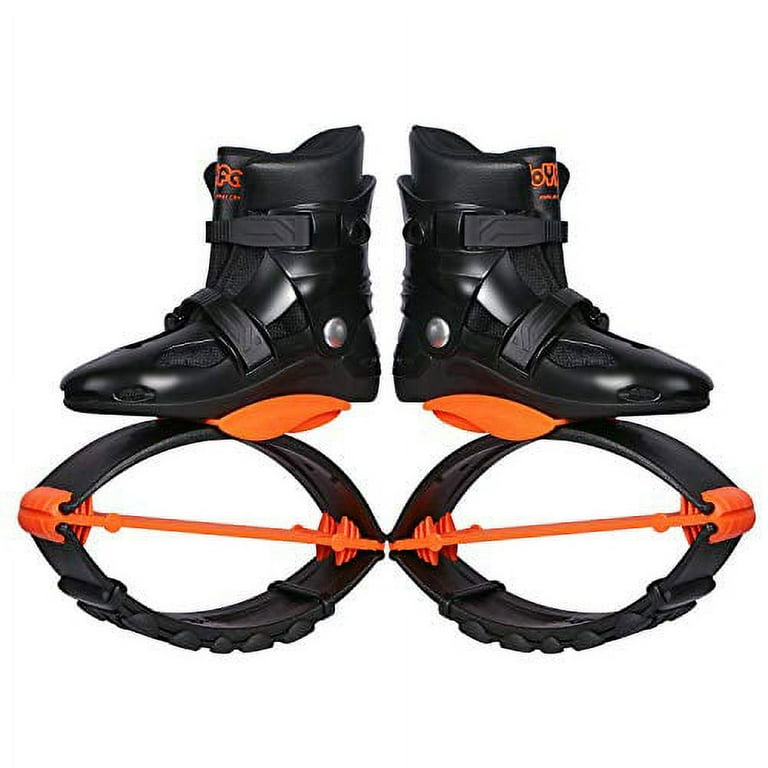Joyfay Jumping Shoes Unisex Bounce Boots with 3pcs Tension Springs,  Orange-Black Color, XL Size