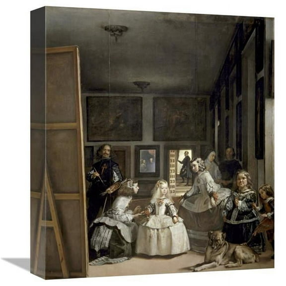 16 in. The Family of Philip IV - Las Meninas Art Print - Diego Velazquez