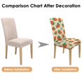thumbnail image 7 of Set of 4 Strawberry Print Dining Chair Covers Charming Fruit Pattern Washable Polyester Stretch Slipcovers Removable Seat Protector for Bright Summer Decor, 7 of 7