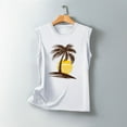 thumbnail image 4 of Wycnly Tank Top for Women Summer Tops for Women 2025 Summer Hawaiian Vacation Loose Comfy Tank Tops Fashion Coconut Tree Print Sleeveless Tops Girls Sleeveless Shirt, 4 of 5