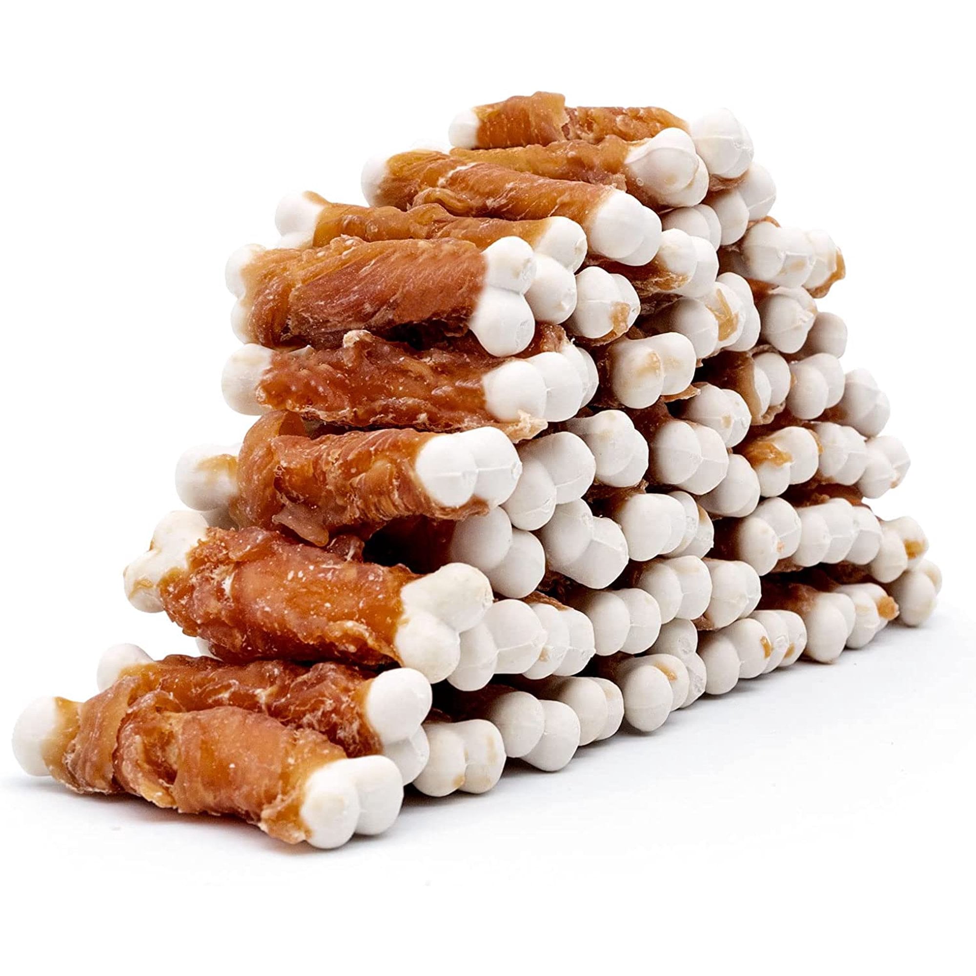 MON2SUN Chicken Wrapped Calcium Bones Small Dog Treats, 1.2 lb (56 Count)