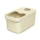 thumbnail image 2 of melotizhi Large Capacity Clear Plastic Rice Container Grain Cereal Flours Storage Organizer, L Beige, 2 of 9