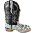 thumbnail image 3 of GadwallAR Men's Exotic Pattern Western Cowboy Square Toe Boots in Leather-Alex Series Pull-on in Caiman & Python Styling bota de vaquero para hombre Snake Pepperflake 8.5 Medium, 3 of 5