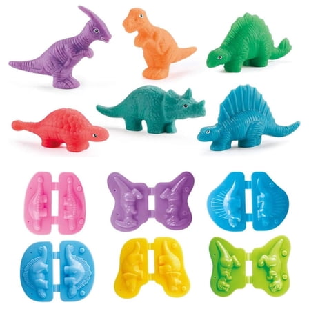 MUNDIDO Color Dough Toys Dough Accessories Set Creations Tools for Kid 2 3 4 5 6 7 8 Years (Dinosaurs World)