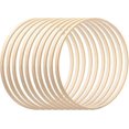 thumbnail image 1 of 10/12 Pcs Bamboo Floral Hoop Wreath, Wooden Hoop Wreath Ring Macrame Hoop Rings, Dream Catcher Craft Hoop Rings For Diy Wedding Wreath Decor (10/15/20, 1 of 5