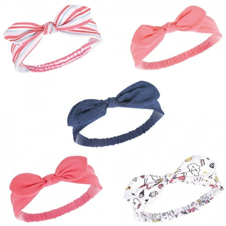 UPC: 0660168585551 | Hudson Baby Infant Girl Headbands 5pk  Doodle  0-24 Months