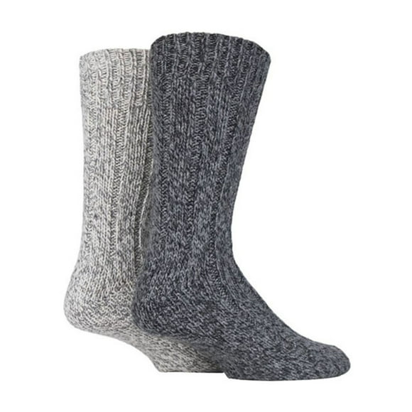 SockShop - 2 Pairs Mens & Ladies Thick Heavy Winter Warm Wool Hiking Boot Socks