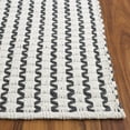 thumbnail image 4 of SAFAVIEH Cape Cod Rowina Wavy Striped Area Rug, Ivory/Charcoal, 9' x 12', 4 of 11
