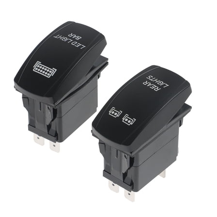 Set of 2 with Jumper Wires Rear Light   LED Light Bar Rocker Switch for Car UTV
