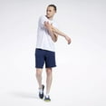 thumbnail image 2 of Reebok Men's Regular-Fit Moisture-Wicking 9" Woven Drawstring Shorts Navy, Small, 2 of 6