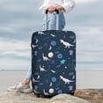 thumbnail image 5 of Salouo Space Dinosaur Pattern Travel Dust-proof Suitcase Cover, Softside Suitcase Protector Luggage Cover Protector for 18-32inch ,Not Included Suitcase, 5 of 8