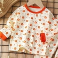 thumbnail image 5 of TOWED22 Toddler Baby Girl Boy Winter Clothes 2 Piece Cartoons Graphics Long Sleeve Sweatshirt Tops Elastic Waist Pants Set Fall Outfit Clothing(Orange,9-10 Y), 5 of 5