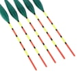 thumbnail image 3 of Juego de Flotadore Bobbers de Madera de Balsa de 5 Pieza Flotadores de Boya Vertical para Tipo de Lubina Verde Macarena Boya de pesca de roca, 3 of 7
