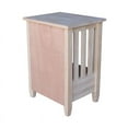 thumbnail image 4 of International Concepts Solid Wood Unfinished Mission Tall End Table with Drawer, 4 of 15