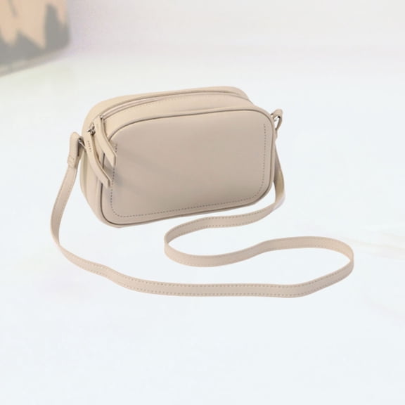 NICEXMAS 1Pc Beige Woman Handbag Retro Shoulder Style Durable Pattern Bag Chain