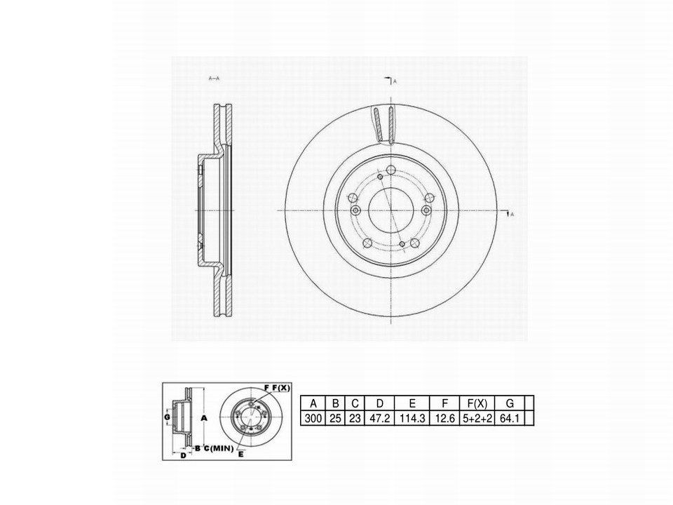 Winstop Brake Rotor, Front WS249498, Honda CR-V 2013-2012