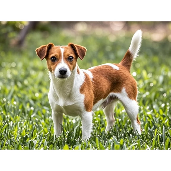 Jack Russell Terrier 5D Diamond Painting DIY Kits Diamond Art Full Round Drill Rhinestones by Number Embroidery Arts and Crafts for Living Room Bedroom Home Wall Decor 12x16 inch
