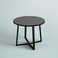 thumbnail image 3 of Anchorhome Dining Set for 5 Piece Mid-Century Modern Round Table with 4 Velvet Chairs - Chic, Luxury, Comfy, Sturdy & Compact - for Homes, Apartments, Restaurants(Grey Top, Blue Chairs), 3 of 7