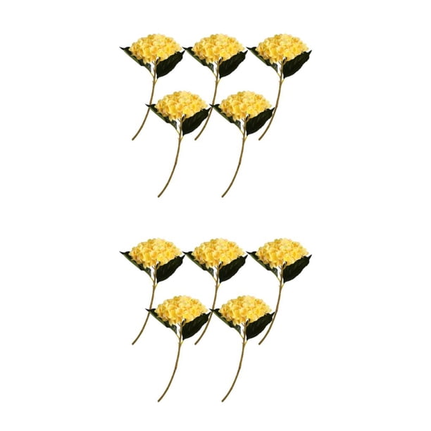 Ramo artificial Inteprter de 5 piezas no tóxico Amarillo