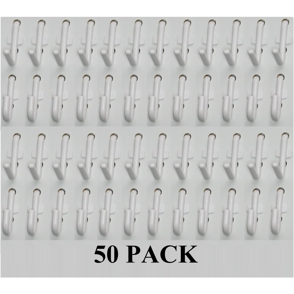 J & L Style Plastic White Pegboard Locking Hooks Kits MultiPacks
