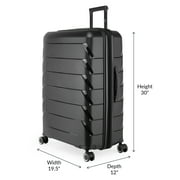 (2 pack) PUR by iFLY 28 Checked Hard Side Lightweight Expandable Luggage, Black