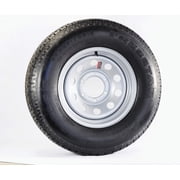 2Pk Radial Trailer Tire On Rim ST225/75R15 15 LRD 6 Lug Silver Modular