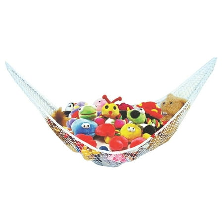 Stuffed Animal Toy Hammock - Best for keeping rooms clean, organized and clutter-free - Comes with BONUS FREE E-Book, Toy Organizer Storage Net is Durable and Easy to