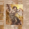 thumbnail image 2 of Wiley, Marta 15x15 Black Ornate Wood Framed with Double Matting Museum Art Print Titled - Glorious Angel I, 2 of 4