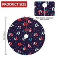 thumbnail image 2 of 30 Inch Christmas Tree Skirt – Velvet Plush Tree Mat, Soft Thickened Polyester with Red Ties, Single-Sided Printing, Available in 30in/36in/48in, Perfect for Holiday Xmas Tree Decoration, 2 of 7