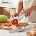 thumbnail image 6 of Farberware 20-piece Triple Riveted Cutlery Knife Block Set with Kitchen Shears, White, 6 of 12