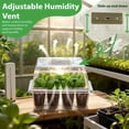 thumbnail image 6 of 3-Pack Seed Starter Tray with Grow Light And Heat Mat, 36 Extra Large Cells Seed Starter Kit with Adjustable Humidity Dome And Base, Germination Kit for Seed Growing Plant Propagation, 6 of 7