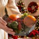 thumbnail image 4 of Adornos navideños, adornos navideños, copos de nieve navideños, bandeja de frutos secos, caja de dulces concisa, recipiente para refrigerios de sala de estar, frutero de plástico, adornos navideños, r, 4 of 6