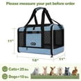 thumbnail image 2 of Transportadora para mascotas GAPZER 46 x 28 x 28 cm, blanda, azul, 2 of 9
