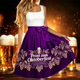 thumbnail image 2 of Arlun Oktoberfest Print Midi Skirts for Women High Waisted Bow Drawstring Belt Flowy Pleated Skirts Loose Comfort Fashion Festival Below Knee Casual Skirts 2026 Summer 3-Purple One Size, 2 of 4