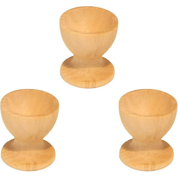 CARBONLIKE 3/6 piezas hueveras de madera-huevera soporte para huevos de Pascua para regalo de Pascua Diy