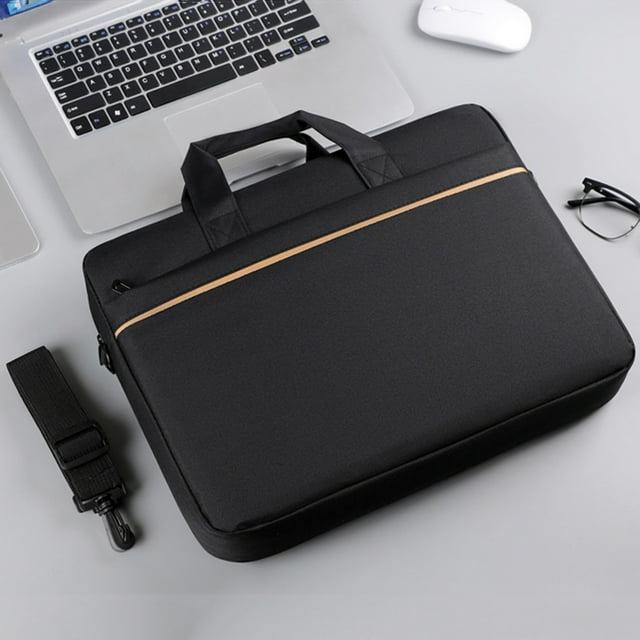 Laptop Tote Shoulder Bag, Computer Carrying Case, Business Casual Laptop Briefcase, Shockproof Protective Laptop Bag, Waterproof Fabric Laptop Bag, Travel Office Laptop Case