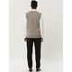 thumbnail image 5 of INSPIRE CHIC Suéter de chaleco de argyle informal para hombre, cuello en V, ajuste delgado, sin mangas, suéter de punto Beige L, 5 of 6