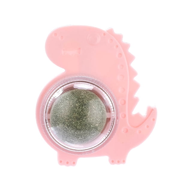 RKSTN Plumbing Agent Catmint Rotating Ball Dinosaur Pink