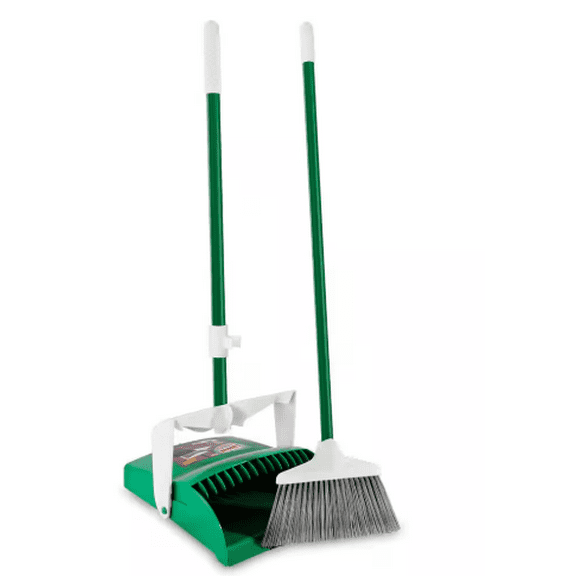 Libman 12 in. Lobby Broom and Dustpan Set