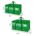 thumbnail image 6 of Pebbuoy Packing Bag Thickened Large Capacity Great Load Bearing Strap Zipper Closure Waterproof Clothes Blanket Bed Sheet Storage Travel House Relocating Package Bag, 6 of 7