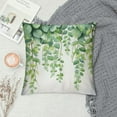 thumbnail image 2 of COMIO  Eucalyptus Leaves Pillow Covers Green Plants Decorative Throw Pillow Cases Soft Square Cushion Covers for Sofa Couch Car Bedroom Home Decor, 2 of 5