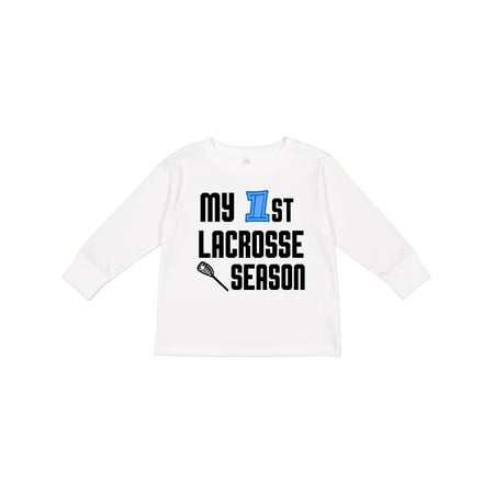

Inktastic my 1st lacrosse season Boys Long Sleeve Toddler T-Shirt